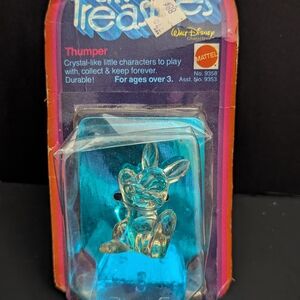 Vintage Mattel Thumper Crystal-Like Figurine - Blue